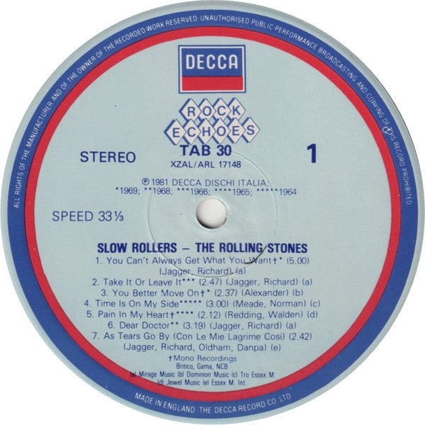 The Rolling Stones -Slow Rollers