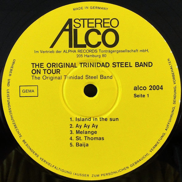 The Original Trinidad Steel Band -The Trinidad Steel Band On Tour