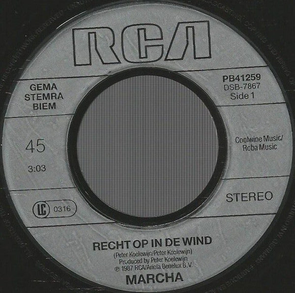 Marcha* -Rechtop In De Wind / Lost In Gale Force 10