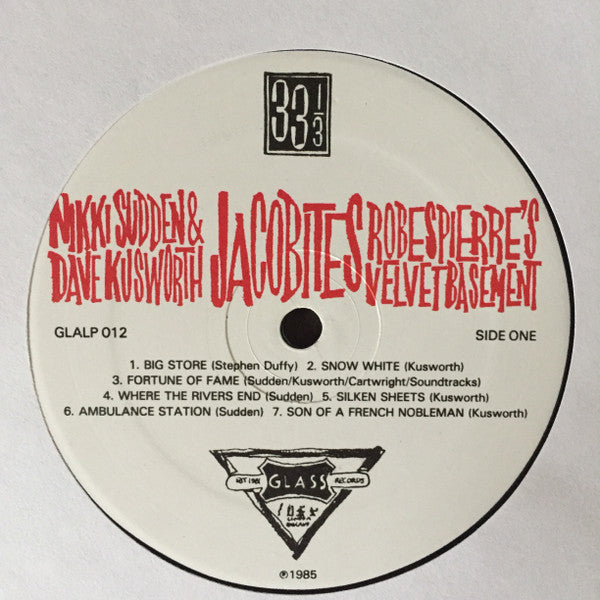 Nikki Sudden & Dave Kusworth, Jacobites* -Robespierre's Velvet Basement