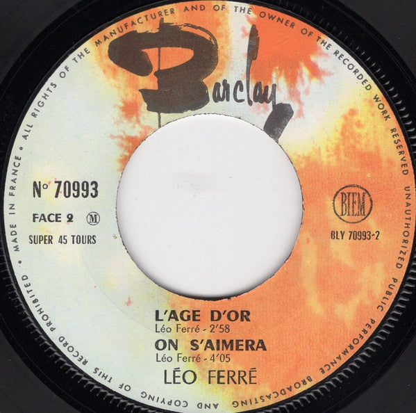 Léo Ferré -Les Romantiques