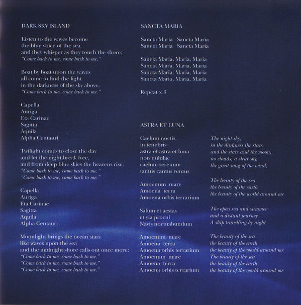 Enya -Dark Sky Island