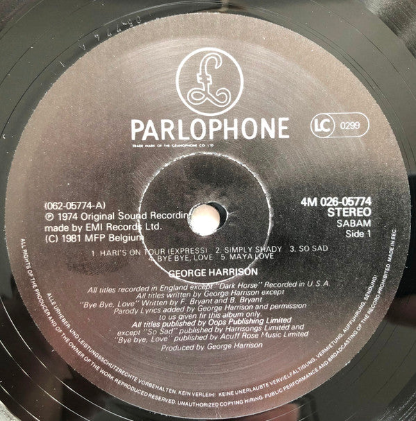 George Harrison -Dark Horse