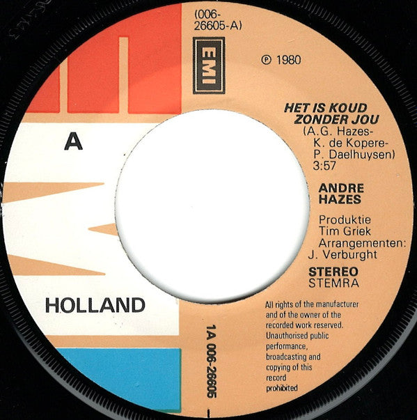 André Hazes - Het Is Koud Zonder Jou