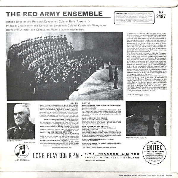 Red Army Ensemble*, Colonel Boris Alexandrov* -Red Army Ensemble