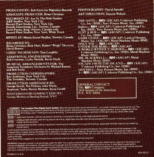 Kiss - (Music From) The Elder