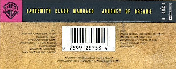 Ladysmith Black Mambazo -Journey Of Dreams