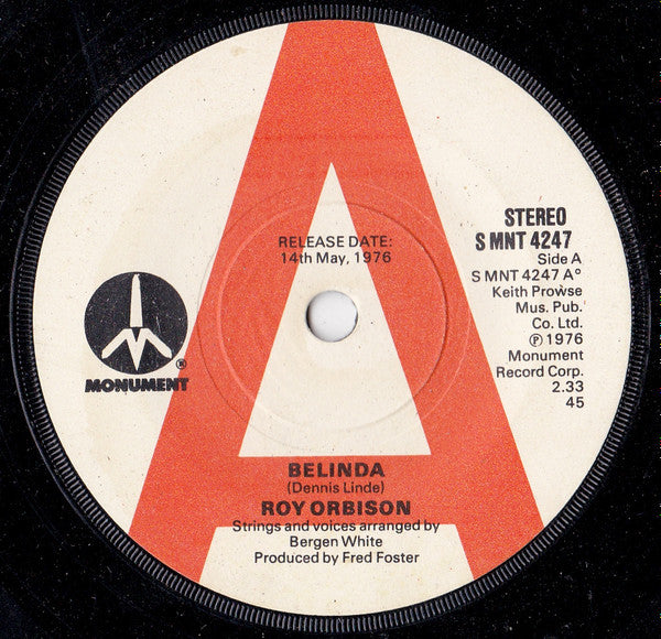 Roy Orbison -Belinda