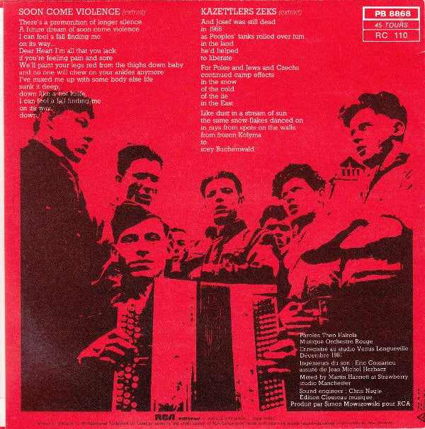 Orchestre Rouge -Soon Come Violence • Kazettlers Zeks