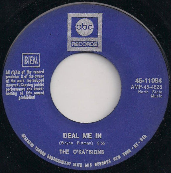 The O'Kaysions -Girl Watcher / Deal Me In