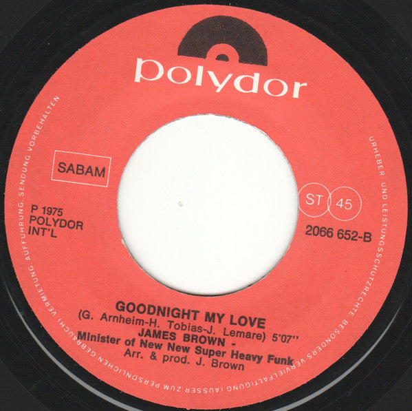 James Brown - (I Love You) For Sentimental Reasons