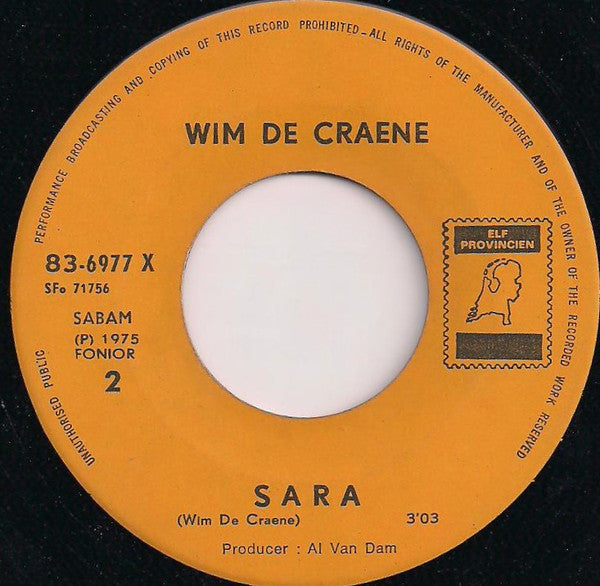 Wim De Craene -Rozane / Sara