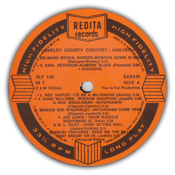 Various -Shelby County Country 1948 - 1974