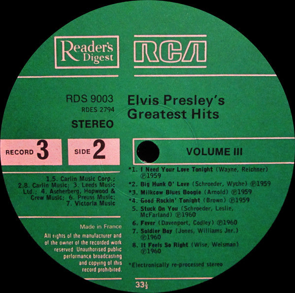 Elvis Presley - Elvis Presley's Greatest Hits