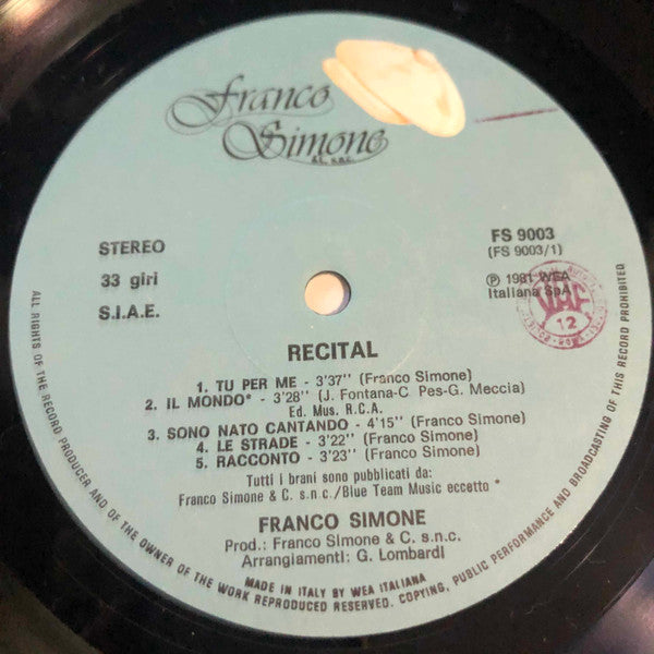 Franco Simone -Recital