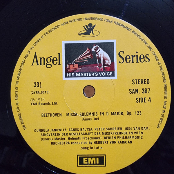Beethoven*, Von Karajan*, Wiener Singverein, Berliner Philharmoniker - Missa Solemnis