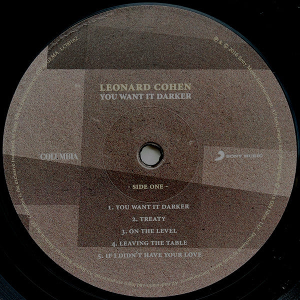 Leonard Cohen -You Want It Darker