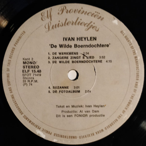 Ivan Heylen -De Wilde Boerndochtere