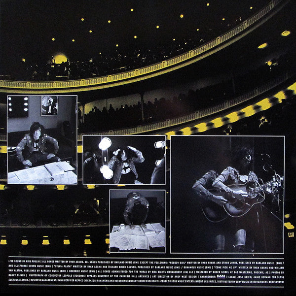 Ryan Adams -Ten Songs From Live At Carnegie Hall