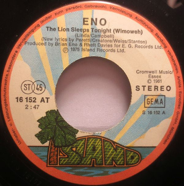 Eno* -The Lion Sleeps Tonight