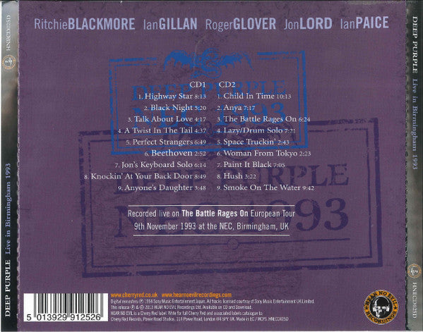 Deep Purple -Live At The NEC 1993