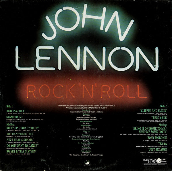 John Lennon -Rock 'N' Roll