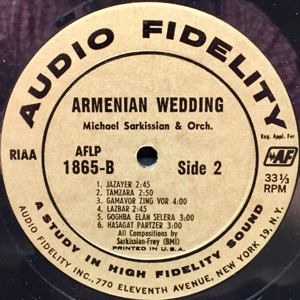 Mike Sarkissian And His Cafe Bagdad Ensemble - Armenian Wedding