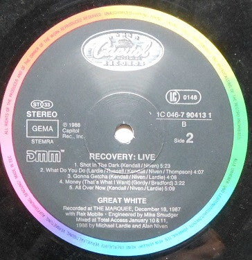 Great White -Recovery: Live!
