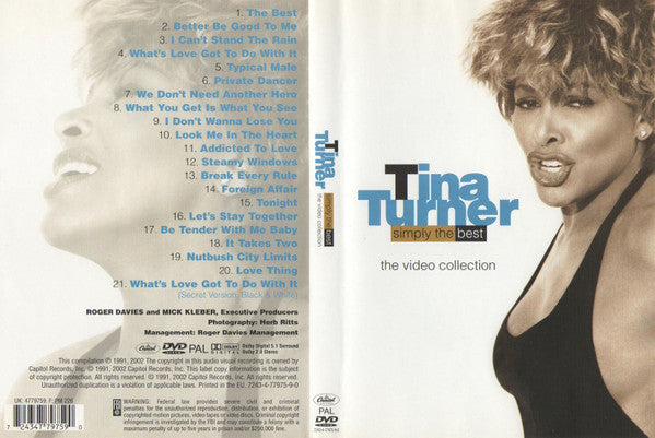 Tina Turner -Simply The Best - The Video Collection