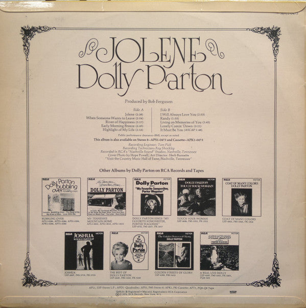 Dolly Parton -Jolene