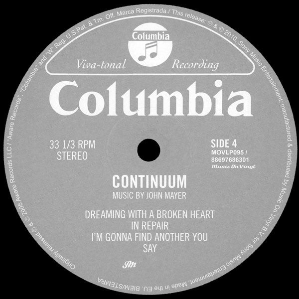 John Mayer -Continuum