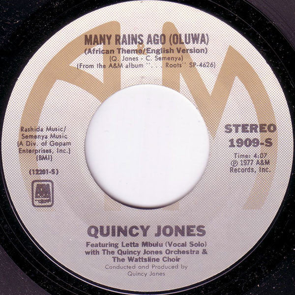 Quincy Jones -Roots Medley / Many Rains Ago (Oluwa)