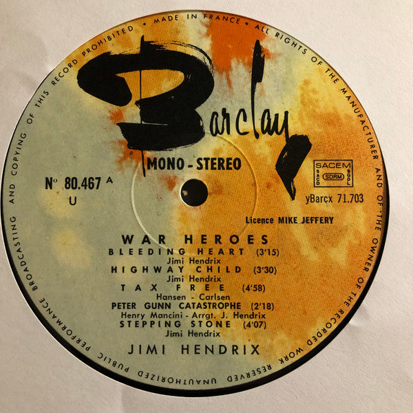 Jimi Hendrix - War Heroes