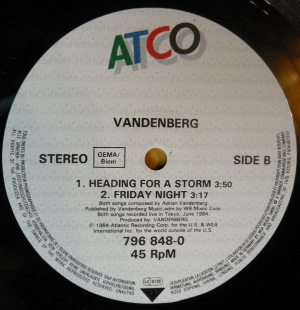 Vandenberg -Once In A Lifetime