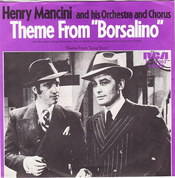 Henry Mancini And His Orchestra And Chorus -Theme From "Love Story" / Theme From "Borsalino"