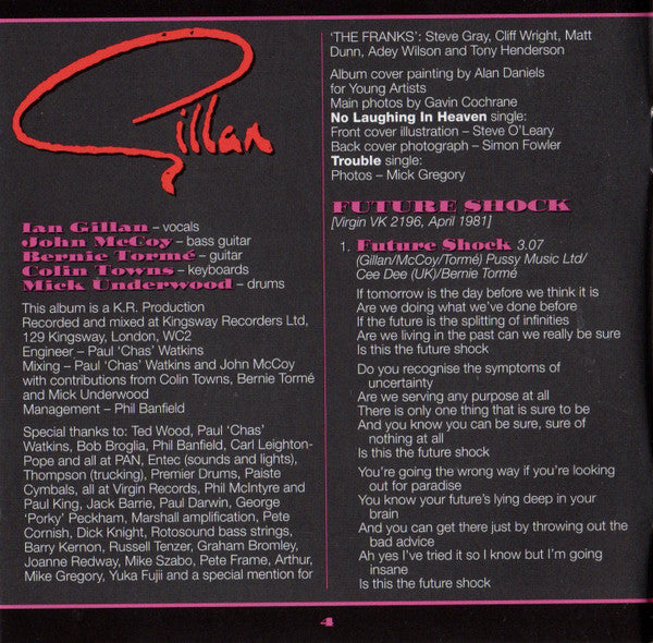 Gillan -Future Shock