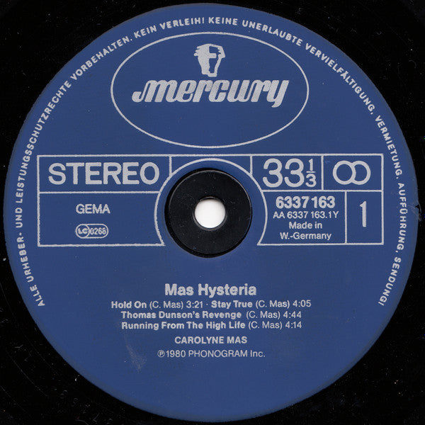 Carolyne Mas -Mas Hysteria