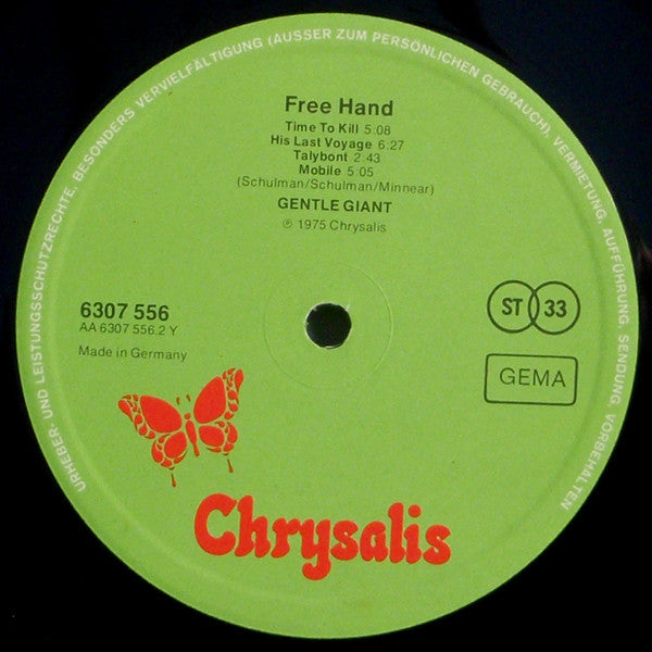 Gentle Giant -Free Hand