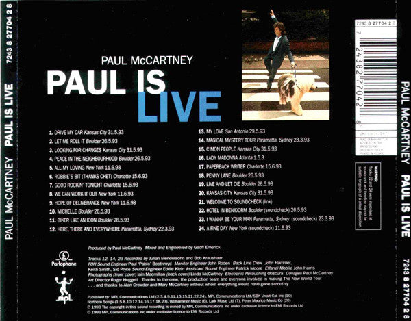 Paul McCartney - Paul Is Live