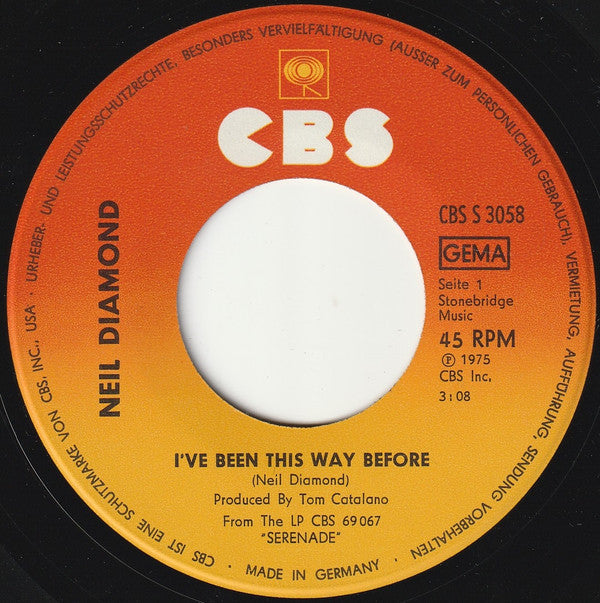 Neil Diamond -I've Been This Way Before