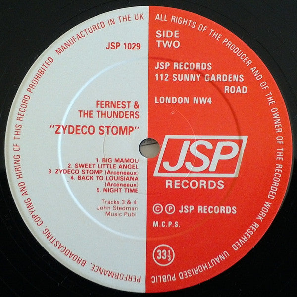 Fernest And The Thunders -Zydeco Stomp