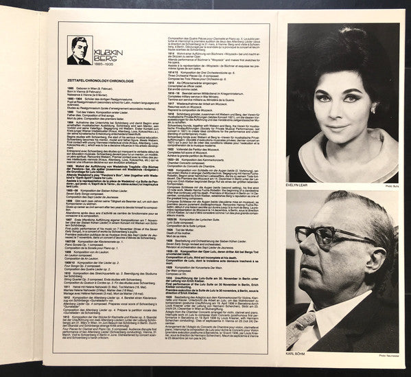 Alban Berg - Die Verlegten Werke - Published Works - Œevres Publiees