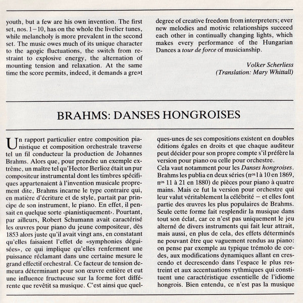Johannes Brahms - Wiener Philharmoniker, Claudio Abbado - 21 Ungarische Tänze - Hungarian Dances - Danses Hongroises