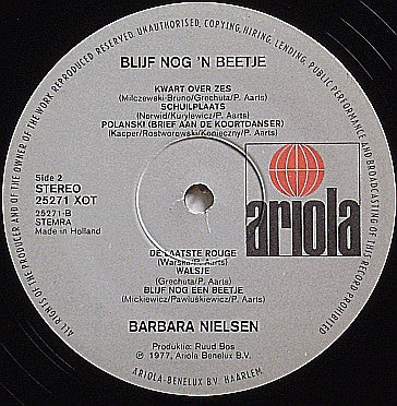 Barbara Nielsen -Blijf Nog 'N Beetje