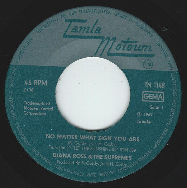 Diana Ross And The Supremes* -No Matter What Sign You Are / The Young Folks