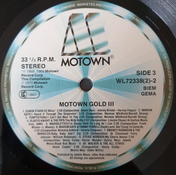 Various - Motown Gold Volume 3 / 1968 - 1969