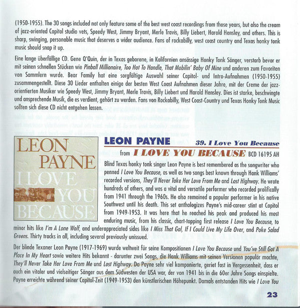 Various - That's What Makes The Jukebox Play (Highlights From Bear Family's Releases: Hillbilly &amp; Rockabilly)