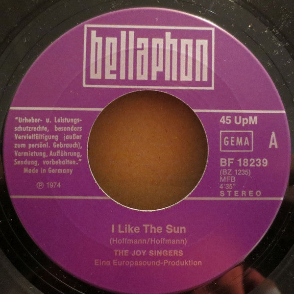 The Joy Singers* -I Like The Sun / Power Of Love
