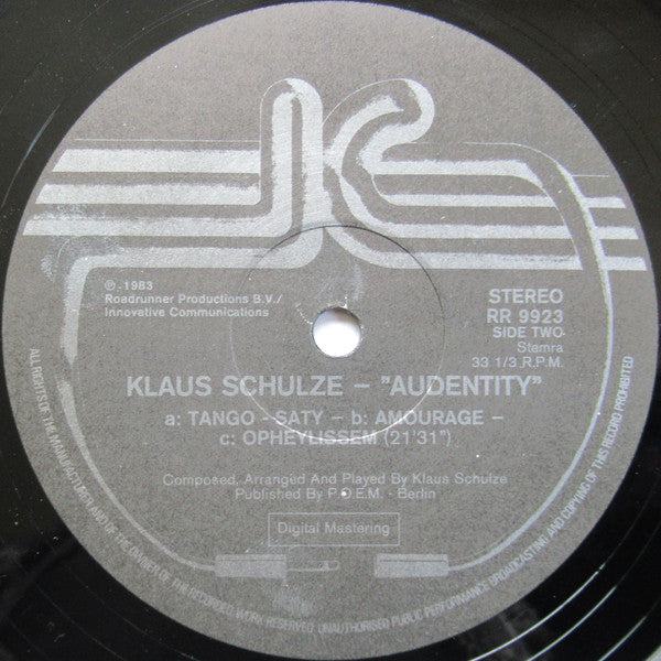 Klaus Schulze -Audentity