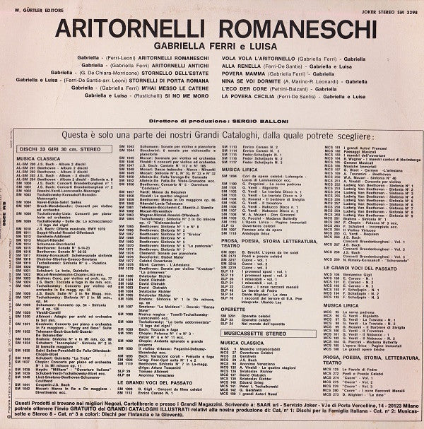 Gabriella Ferri -Aritornelli Romaneschi